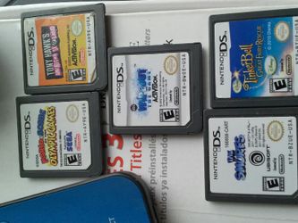 5 Nintendo ds xl games plus black ops (not shown) most have original cases