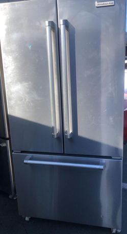 Kitchen Aid 3-Door Stainless Steel Refrigerator Fridge
