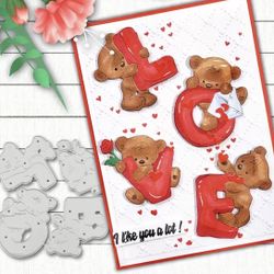 4pc Bears & Love Die Cut