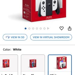 White  Nintendo Switch Oled