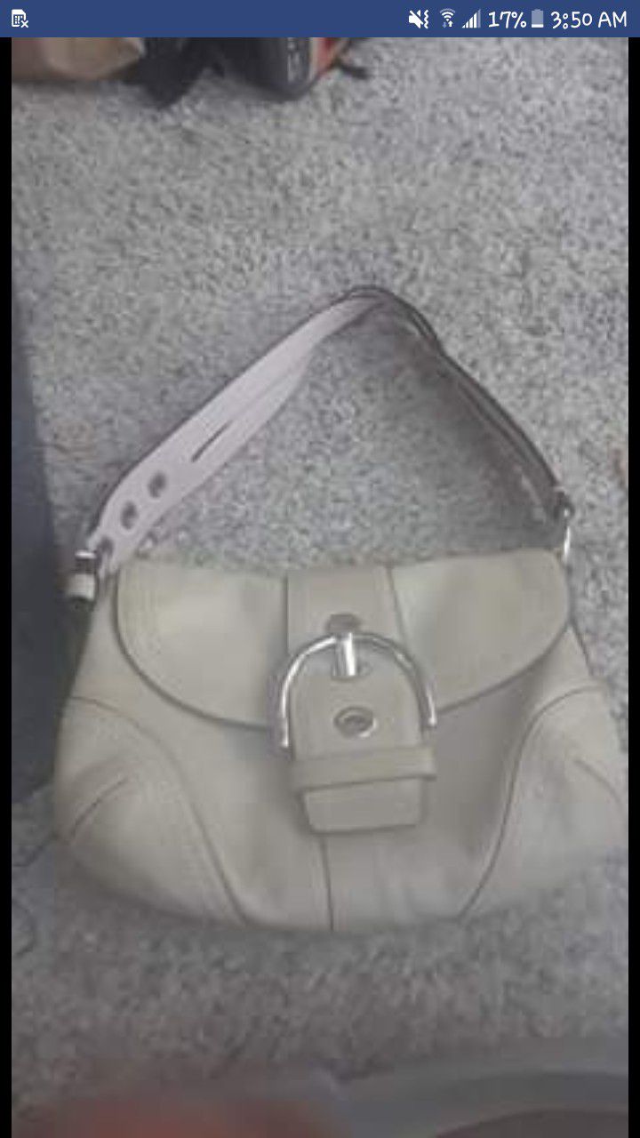 Authentic Coach Magnetic Clasp Hobo Bag