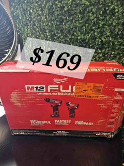 🔥 Milwaukee M12 FUEL Hammer Drill & Impact Driver Combo Kit – OPEN BOX – ONLY $169! 🔥
