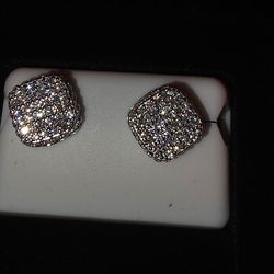 Mens or Womens Moissanite Earrings