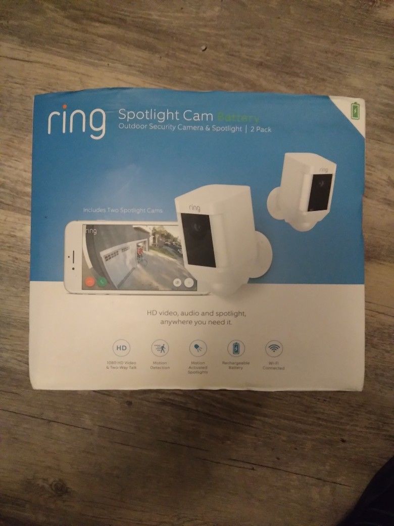 Ring Spotlight Cam 2 Pack Security Camera