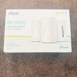 TP Link Deco Wi-Fi 7 Mesh router 3-pack Unopened 