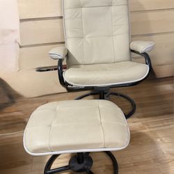  Recliner  And Swirl Chair With Foot Rest 