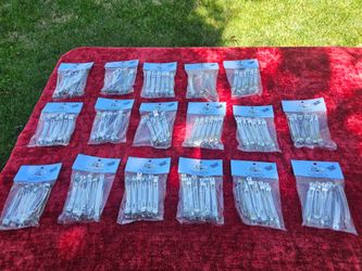 $30.00 - 102 NEW Bow Barettes, 4" Wide for DIY Projects!  Silver Metal Clip Design Style!