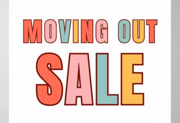 Moving sale