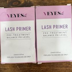 VEYES Inc Lash Primer for Eyelash Extensions 15ml 2ct