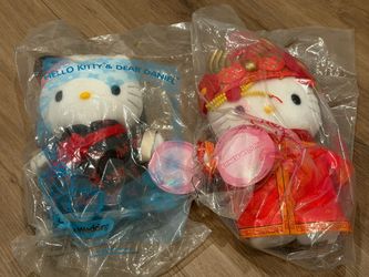Vintage 2001 Hello Kitty & Dear Daniel Chinese Wedding Plush Set – Sealed
