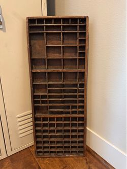 Vintage Printer Drawer Letterpress Shadow Box Tray