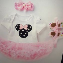 Minnie Mouse 12M Polka Dot Tutu Set Disney 