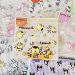 Sanrio Japan Pompompurin Zipper Bags
