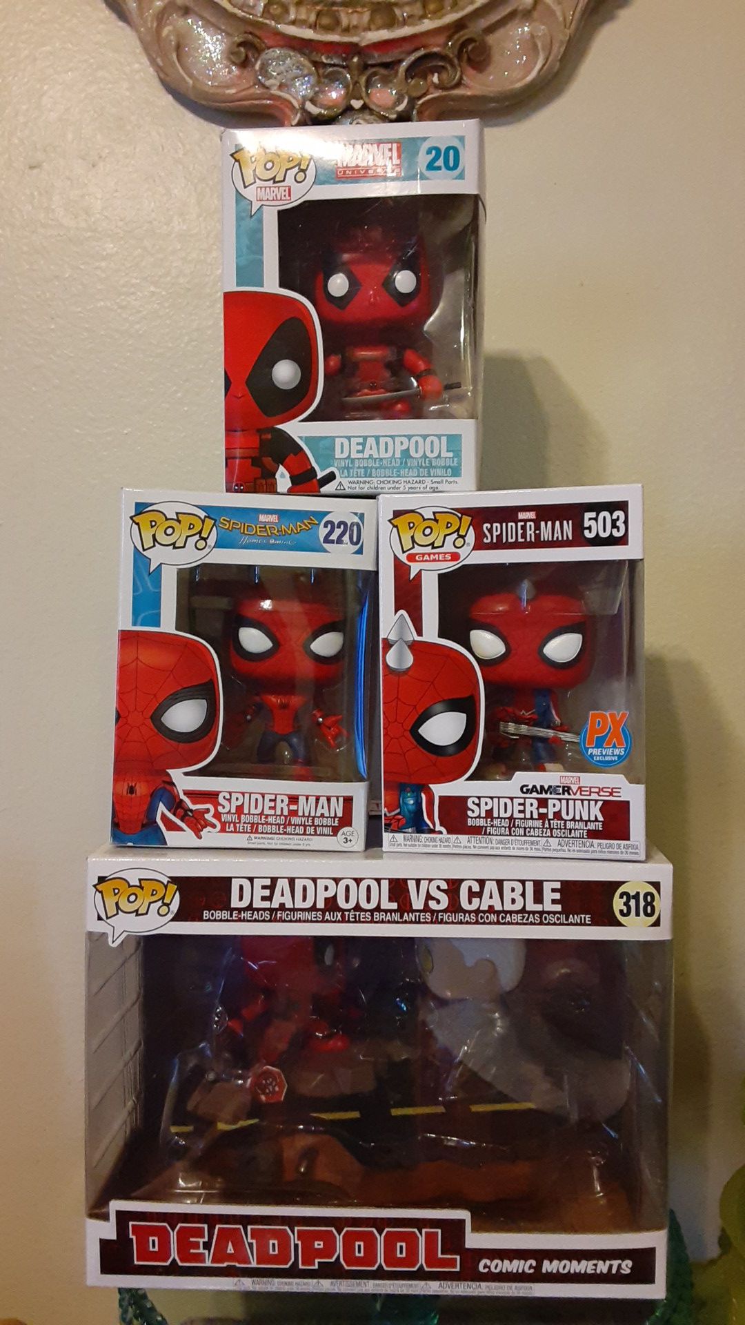 Spiderman..and big box of Deadpool vs cable.