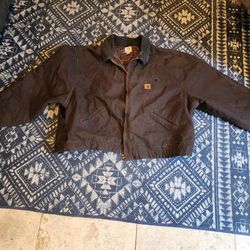 Brown 5XL Carhartt Jacket