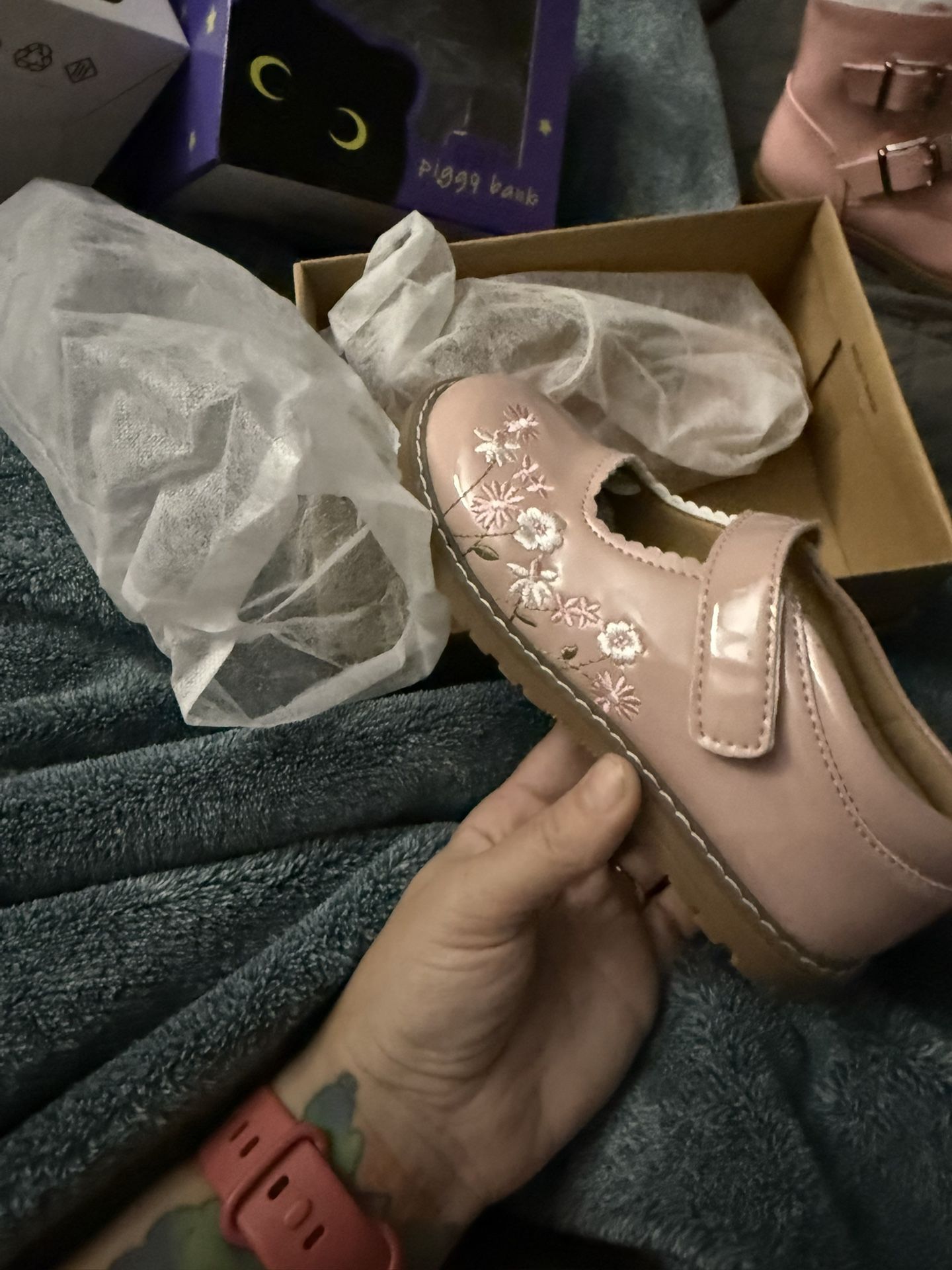 Brand New Shoes, Pink Flats For Girls Size 13