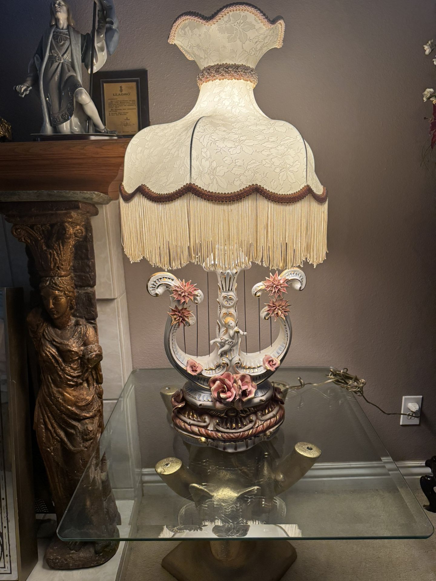 Pair Of Porcelain Lamps