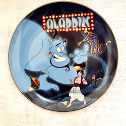 Aladdin Disney collectible plates with certificates