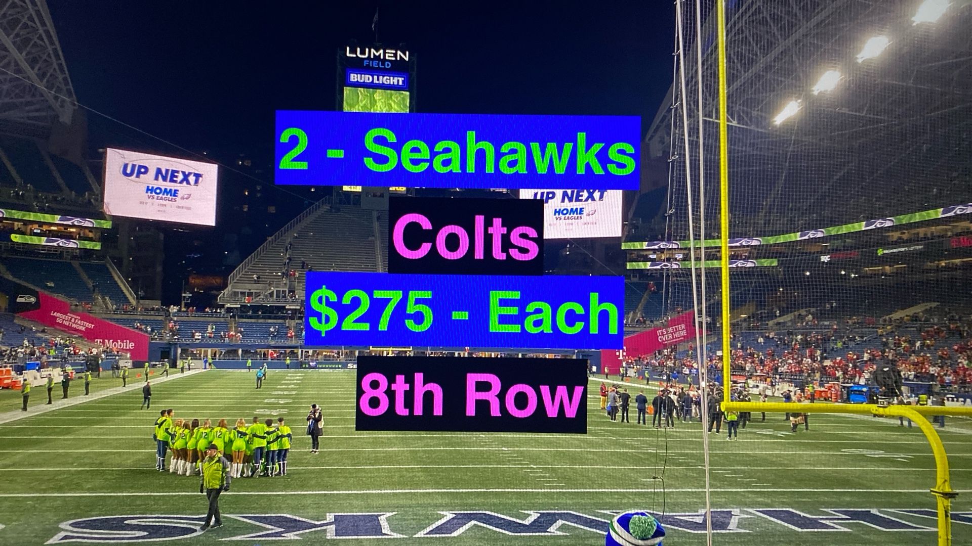 Seahawks Colts Tickets 