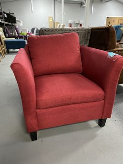 Red sofa chair