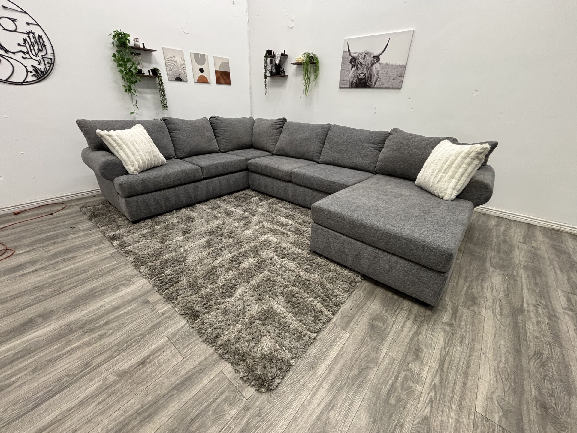 Gray Sectional Couch - Free Delivery