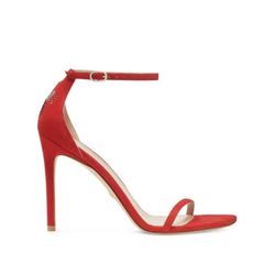 DISNEY X SW NUDISTCURVE 100 in Red for Women | Stuart Weitzman