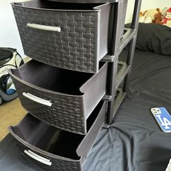 3 Drawer Storage Plastic 