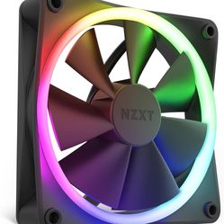 NZXT F120 RGB – 120mm RGB PWM PC Fan – High Airflow, Low Noise – Fluid Dynamic Bearing – Single