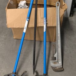 Ridgid Pipe Wrench 3' XXL(Diesel Mechanic,Industrial,Commercial Use)IDEAL Pipe Benders 1/2"& 5/8",3/4"