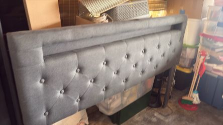 Gray Queen Size Head Board 