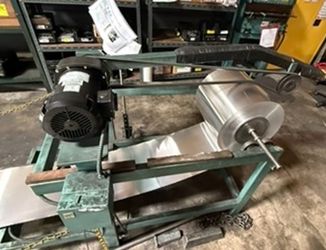 Powered Coil Feed Stand with Dayton Gearmotor, Motorized Decoiler