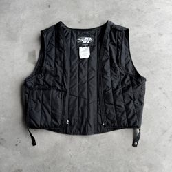 2000s Joe Rocket Black Nylon Quilted Vest - M