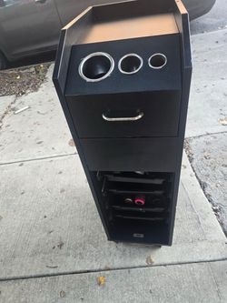 Stand for hair salon with drawers