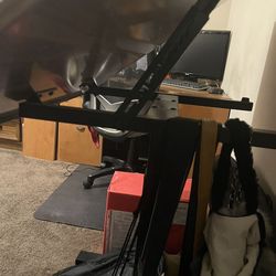 Art foldable  table with wheels