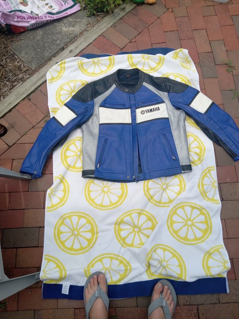 Large Motorcycle Leather Jacket 