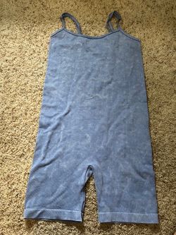 Blue jumpsuit