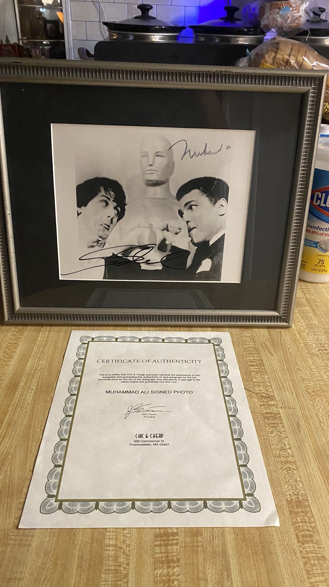 Muhammad Ali Autographed Portrait 