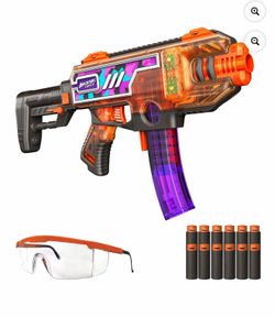 Adventure Force Tactical Strike Maxim Pro Flywheel Motorized Foam Dart Blaster with 15 Half-Length Pro Darts and Protective Eyewear