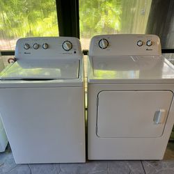 Amana High Efficiency Washer & Dryer 