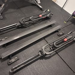 2 Yakima Front Loader Bicycle Racks & Cross Bars Skyline System