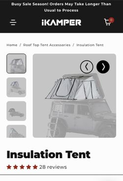 Brand New iKamper Skycamp 2x insulation linner
