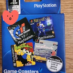 Sony PlayStation Drink Coaster Video Game Gaming Beer Coffee Cup Hot Cold Water