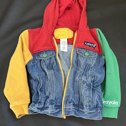 Levi’s x Crayola kids toddler jacket xs 5/6