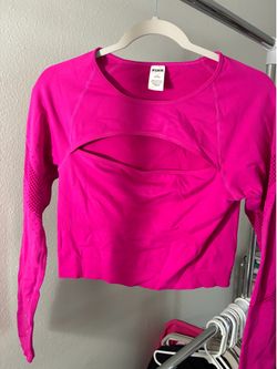 Pink work out top