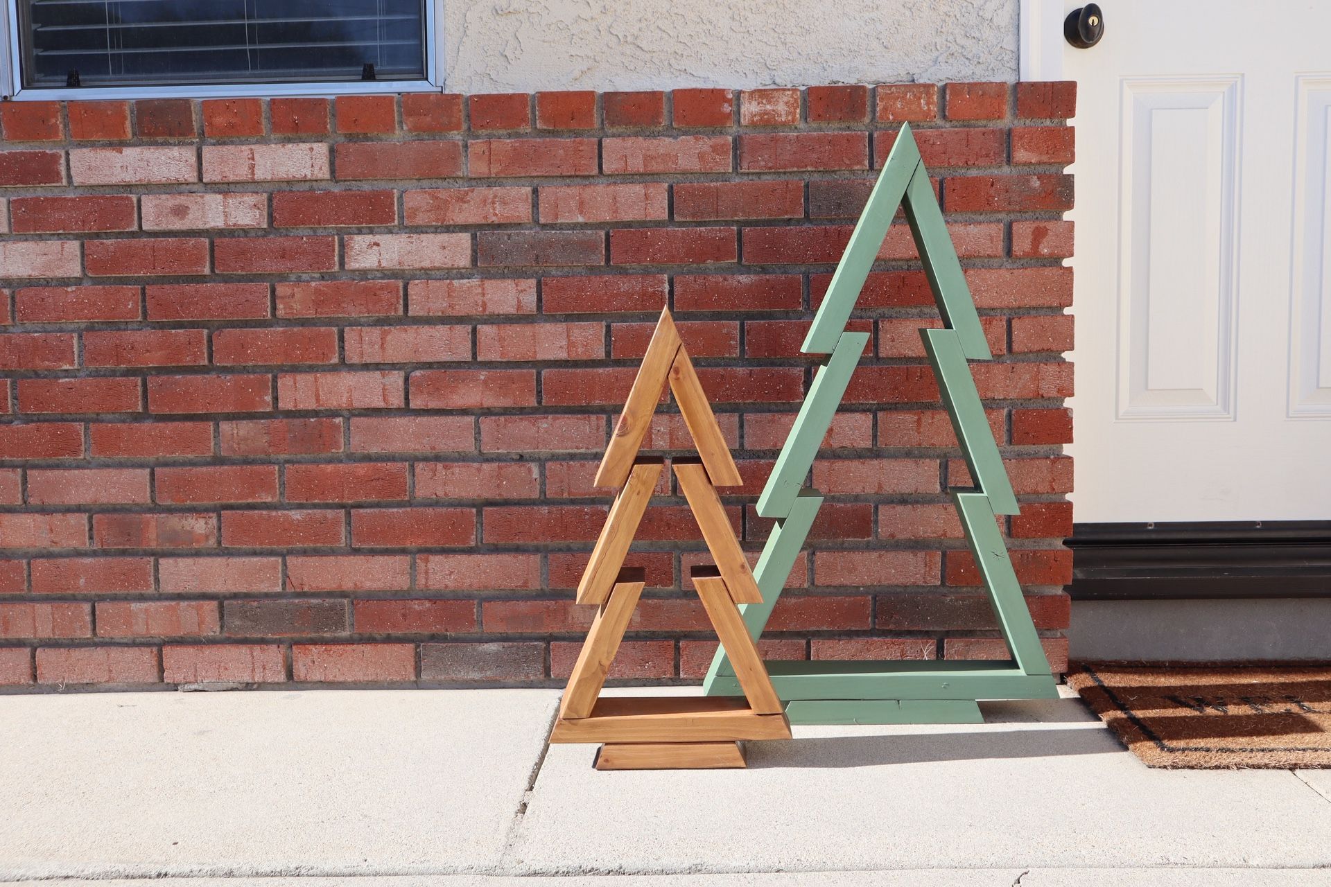 Handmade Rustic Wood Christmas Trees – Farmhouse Christmas Decor – Rustic Holiday Porch Decor