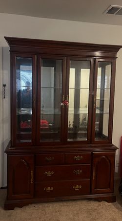 Two Piece China Cabinet