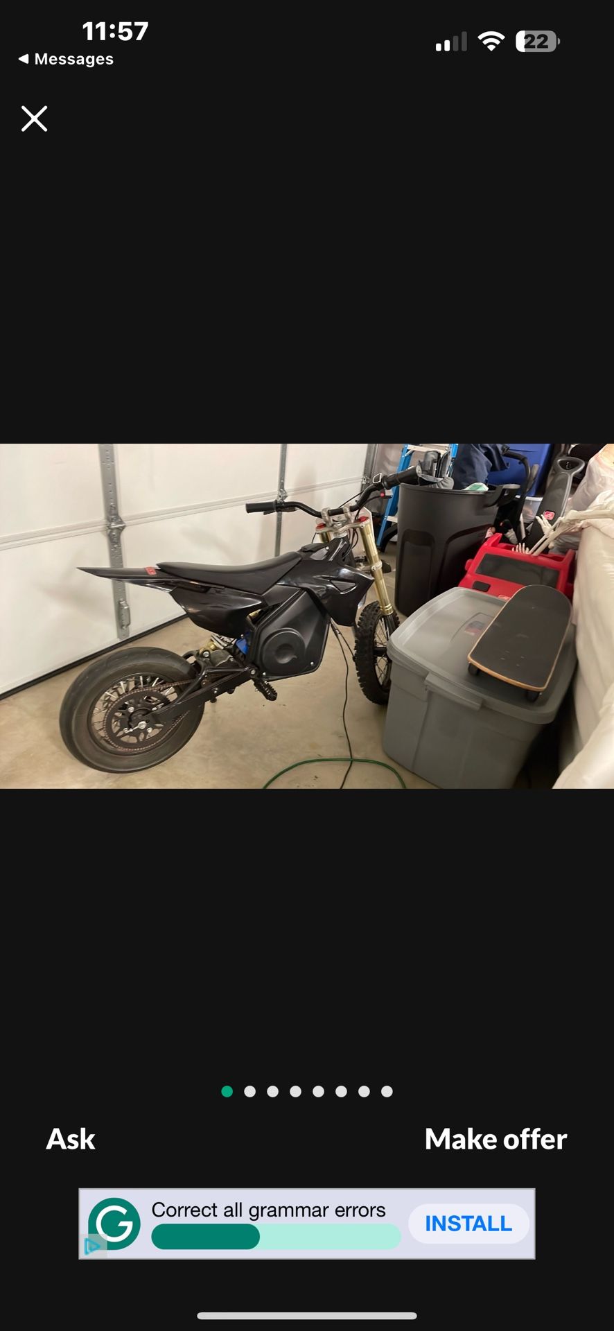 36v With A 48v Battery Mototec Electric Dirtbike