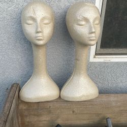 2 foam Mannequin Heads.
