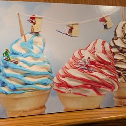 Art- Ice cream skiiers.