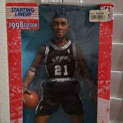 1998 San Antonio Spurs Tim Duncan NBA Starting Lineup 12" Player Collection Series 
